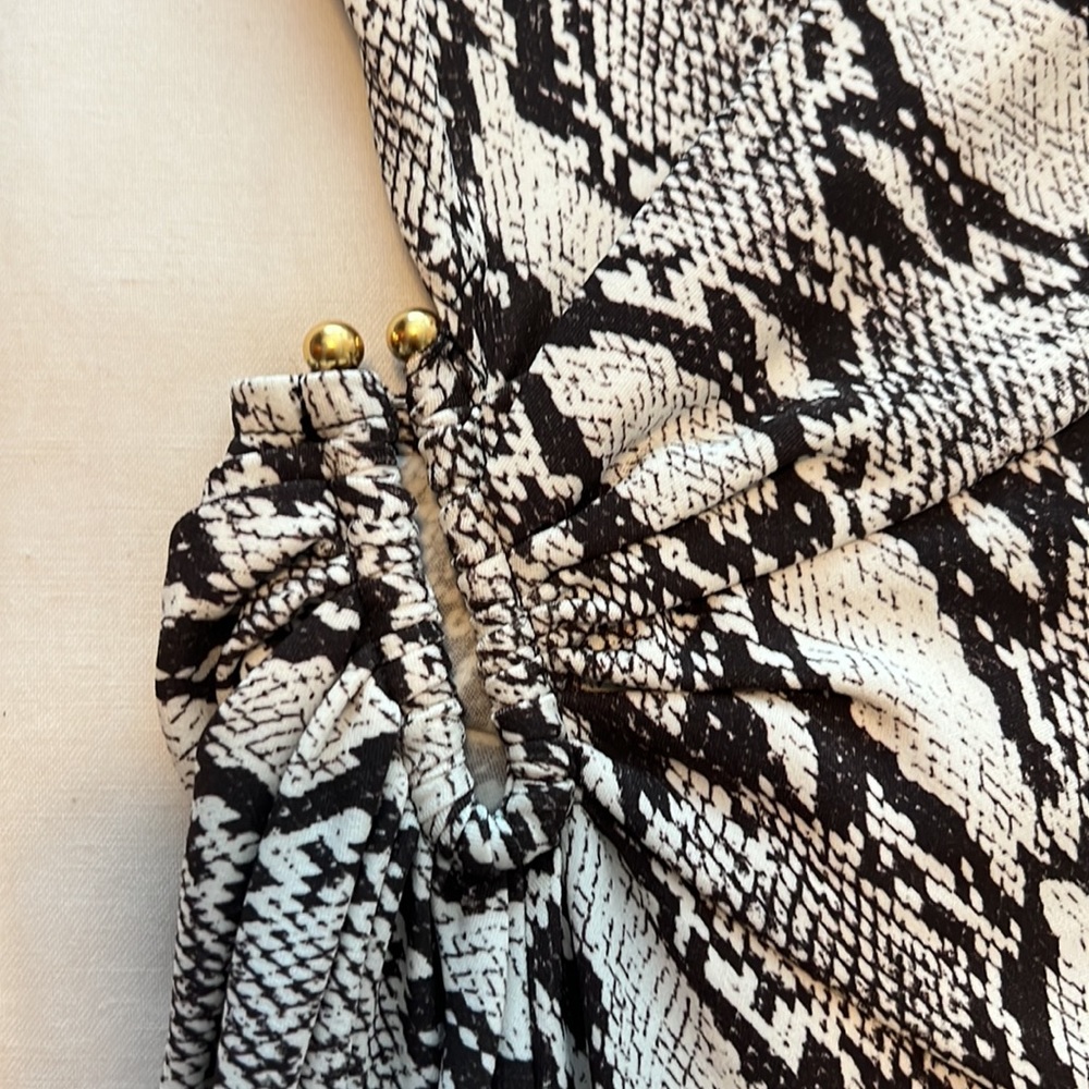 A.L.C Beale snake print midi dress with cutout. Sz 6. BNWT - Picture 9 of 9